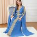 Women's Clothing Arab Evening Dress Abaya Robe Dubai Sequined Ultra Long Sleeve Two Piece Dress_ecoleips.com