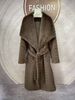 Luxury Faux Mink Fur Coat Women's Long Elegant Winter Jacket With Big Lapel, Warm Faux Fur Lining, Plus Size Available_ecoleips.com