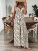 Summer Women's Backless Jumpsuit Big Bow Fashion Suspender Design Romper_ecoleips.com