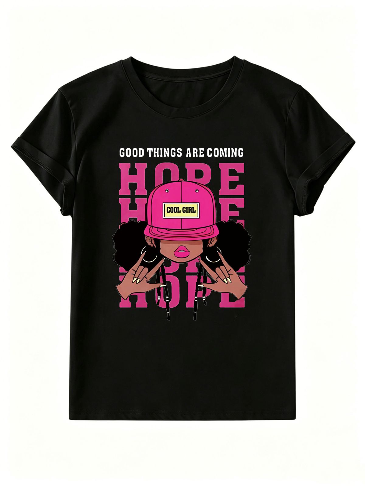 Women's Hip-hop Style Braided T-shirt, Pure Cotton Short-sleeved Commuter Shirt._ecoleips.com
