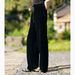 Women's Velvet Wide-leg High-end Style, 2026 Spring Collection, Smooth Drape, Ultra-high Waist, Slimming Straight-leg_ecoleips.com
