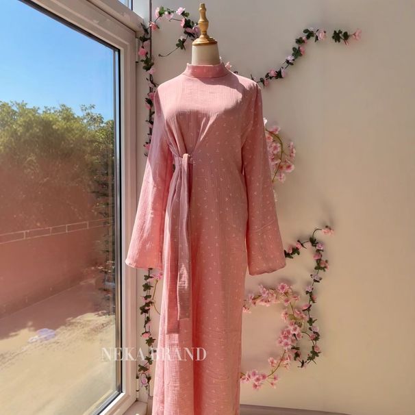 Autumn New Floral Dress For Women – Elegant High Waist Long Sleeve Maxi Dress, Sweet & Romantic, XS-XXXL_ecoleips.com