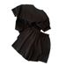 Women's Clothing High End Fashion Age Reducing Fashionable Short Sleeved Shorts Two Piece Suit_ecoleips.com