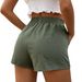 Aria Basics Aria Basics 2025 European And American Cross-border Women's Shorts, Fashionable Elastic High-waisted A-line Pocket Wide-leg_ecoleips.com