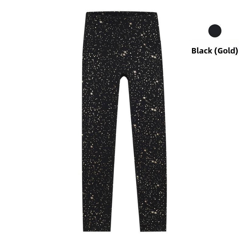 High-Waisted Starry Sky Feel Yoga Pants Hip Lifting Training Fitness Long Elastic Sports Cropped Pants Women's Clothing_ecoleips.com