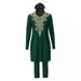 Women’s Clothing sunscreen surfing diving three piece swimsuit blocking conservative Hui nationality full coverage high elastic embroidered swimsuit_ecoleips.com