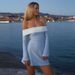 Women's Clothing New Color Matching Tube Top One Shoulder Neckline Off Shoulder Waist Slimming Dress_ecoleips.com