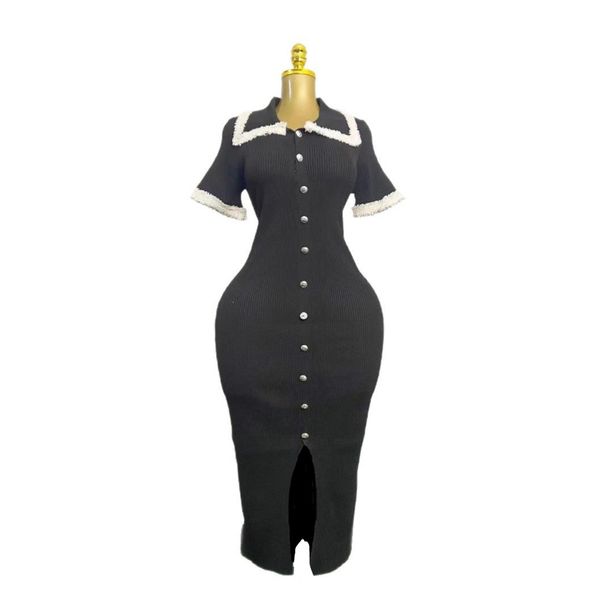 Women's Clothing Round Neck Knitted Dress Women's Summer Small_ecoleips.com