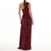 Women's Clothing Women's Bodycon Dress Wine Red Pleated Fishtail Maxi With Tie Waist Style For Vacation For Formal & Casual For Women_ecoleips.com