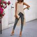 Elegant Women's Off-Shoulder Summer Top Unique Hem Crossover Design Fashionable Clothing plus Size Available_ecoleips.com
