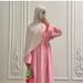 Muslim Fashion Elegant Women's Cardigan Robe Dress With Loose Pants Two-Piece Set K116_ecoleips.com