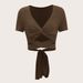 Voya Women's Clothing 2026 Spring/summer New Sexy Sweet And Spicy T-shirt Slim Fit And Slimming, Exposed Navel Short Top_ecoleips.com