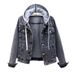 Cowboy Jacket Women's Short Autumn/winter Korean Version Long Sleeved Slim Fit Hooded Jacket Versatile Student Top_ecoleips.com