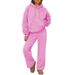 Women's Clothing Autumn And Winter Coin Print Hoodie And Sweatshirt Set With Wide Leg And Straight Leg Pants_ecoleips.com