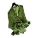Vintage And Sophisticated Green Ramie Shirt For Women, New Summer Style, Sun-protective, Casual, Relaxed, Layered Top_ecoleips.com