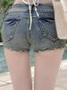 American Vintage Hot Girl Denim Shorts Female Summer New Low Waist Show Thin High Street Design Feeling Pack Hip Ultra Short Hot_ecoleips.com
