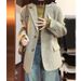 Quilted Thick Coat Wome, Ew Autum Ad Witer Woole Jacket, High-ed Style, Short Korea-style Blazer For Petite_ecoleips.com