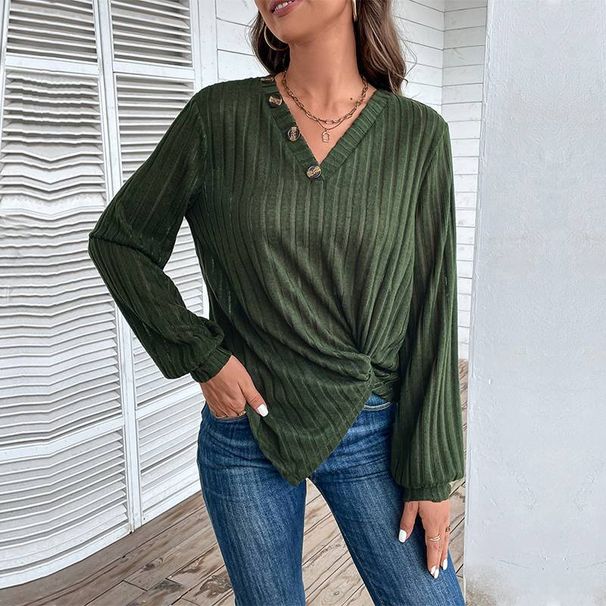 Women's T-Shirts, Multiple Colors, Short Sleeve, V Neck, Cotton Blend, Casual Wear, Everyday Use_ecoleips.com
