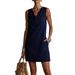 Women's Clothing Summer Women's Turtleneck Dress Elegant Sexy Solid Color Sleeveless Fashion For Formal & Casual For Women_ecoleips.com