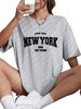 Summer European And American Cross-border Foreign Trade Wholesale T-shirts, Round-neck Casual Plus-size Loose_ecoleips.com