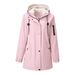 Quilted-Lined Hooded Trench Coat – Warm Longline Parka For Women (S-XXL, Black/Pink/Army Green)_ecoleips.com