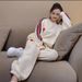 Women's Clothing Plus Size Casual Sports Suit For Women Spring And Autumn Loose Fashion Online Celebrity Long Sleeved Two Piece Suit_ecoleips.com