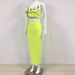 Women's 2025 Summer New Fashion Sexy Floral Bandage Tank Top Bodycon Slim Long Skirt Set_ecoleips.com
