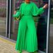 Women's Clothing summer loose large size casual shirt top wide leg pants two piece suit_ecoleips.com