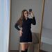 Autumn Women's Knit Dress With Turn-Down Collar, Loose Fit, Waist-Defined, Warm & Versatile Stretch Fabric_ecoleips.com