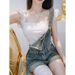 women's clothing heavy beaded embroidery short sve + skinny ripped jeans suit for women_ecoleips.com