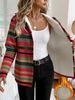 Retro Hooded Women's Jacket Fleece Lined Windproof Outerwear For Autumn And Winter_ecoleips.com