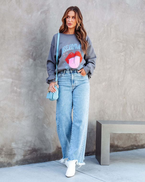 2023 Summer New European And American Washed High-Waisted Denim Fashion Casual Tassel Pants For Women Slimming_ecoleips.com
