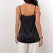 Women's Black Lace V-Neck Sleeveless Camisole Vest Satin Top Relaxed Everyday Wear Comfortable Feshion_ecoleips.com