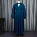 Women's Clothing High Grade Hollow Small Stand Up Collar Banquet Dress Autumn Lantern Sleeve Pleated Skirt Dress_ecoleips.com