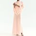Elegant Women's Chiffon Party Dress 2026 O Collar Shawl Sleeves Loose Daily Dress Fashion Solid High Waisted Hem Long Dress New_ecoleips.com