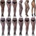 European And American Style Pantyhose Fishnet Stockings Fashion Girl Sexy Tattoo Trim Body Image Jacquard Lace Hollow_ecoleips.com