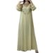 Modest Abaya Dress Elegant & Modest – Hand-Beaded V-Neck Maxi Dress, Islamic Fashion With Crystal Embellishments For Special Occasions_ecoleips.com