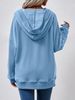 Women's Hoodie With Kangaroo Pocket, Casual Sweatshirt_ecoleips.com