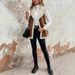 Women's Sleeveless Long Vest With Faux Shearling Trim, Oversized Open Front Cardigan, Boho Chic Layering Piece For Fall & Winter_ecoleips.com