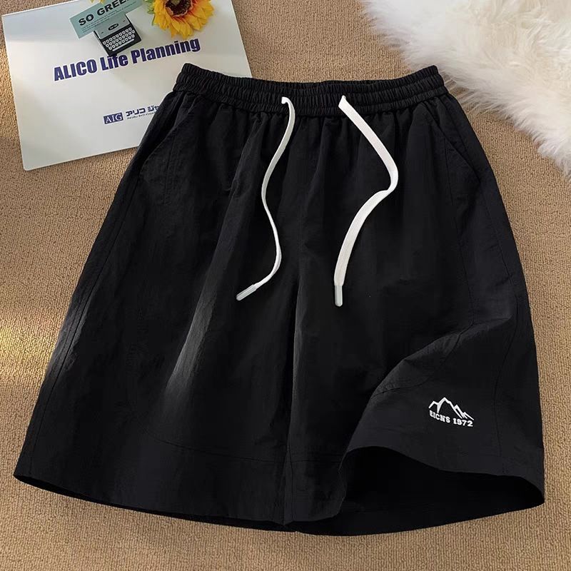 Women's Quick Drying Thin Shorts American Style Trendy Loose Fit Casual Sports Summer Bottoms Korean Style Versatile_ecoleips.com