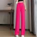 Women's Clothing Wide Leg Pants Loose Drape High Waist Black Trousers Spring And Autumn Suit Narrow Straight Casual Mopping Trousers_ecoleips.com