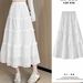White Cake Skirt Women's Spring And Summer New Style Skirt Gentle Style Small Mid Length Skirt High Waist Temperament Elegant Skirt_ecoleips.com