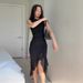 2025 Sleeveless Waist Slimming Backless Dress for Women Fashionable Pure Alluring Design for Foreign Trade Europe And America_ecoleips.com