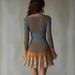 European And American Women's Clothing Independent Site 2026 Spring/Summer Long-Sleeve Knitted V-Neck Short Skirt_ecoleips.com
