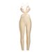 Women's Clothing Color Blocking High Waist Tight Jumpsuit Sexy Cross Back Design Autumn New Fashion_ecoleips.com