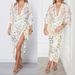 Voya Women's 2026 Spring New Elegant Commuting Loose Printed Shirt Long Sleeve Set Fashionable_ecoleips.com