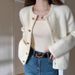 K Sweater Jacket, Women's New Knitted Cardigan Style, External Style, Short And Versatile Top_ecoleips.com
