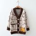 Foreign Trade European American Style Women's Sweater Coat, New Autumn And Winter Loose, Casual, Cute Cartoon Knitted_ecoleips.com