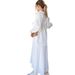 2025 European And American Women's Fashion Casual Temperament Wrinkled Loose Long Sleeved Shirt Plus Long Suspenders Two Piece Suit_ecoleips.com