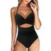 Women’S One-Piece Swimsuit – Sexy Cutout & Floral Print High-Coverage Bathing Suit With Underwire Support (S-Xxl)– 82% Polyester Stretchy Swimwear_ecoleips.com